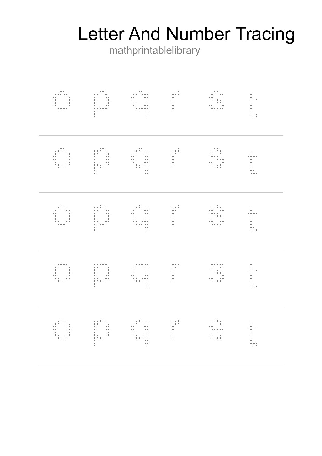 Printable Tracing Worksheet For Kids - Part 131