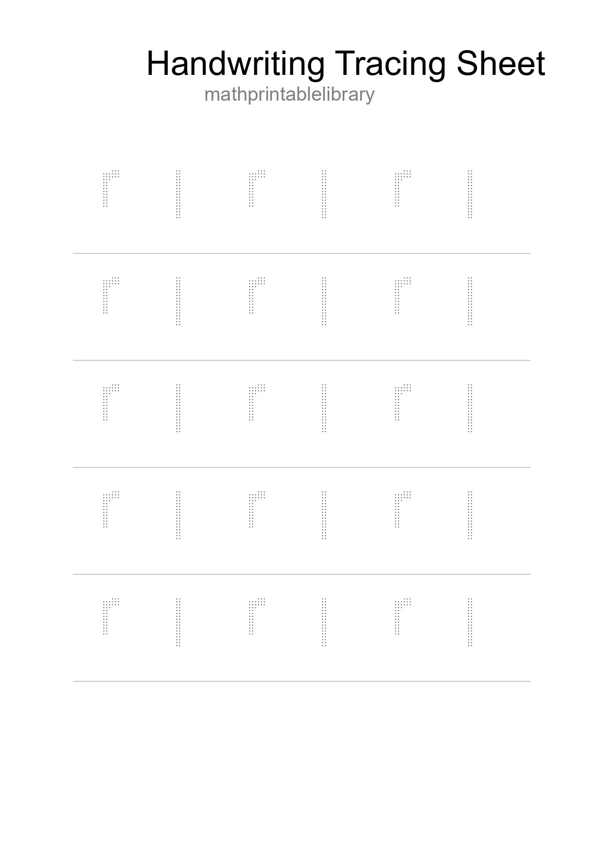 Printable Tracing Worksheet For Kids - Part 197