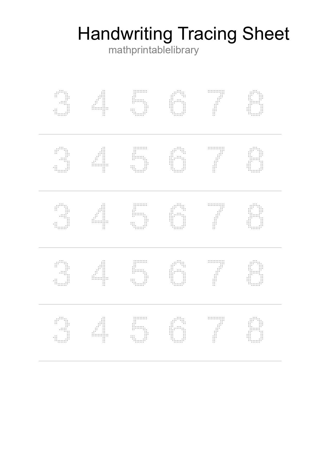 Printable Tracing Worksheet For Kids - Part 54